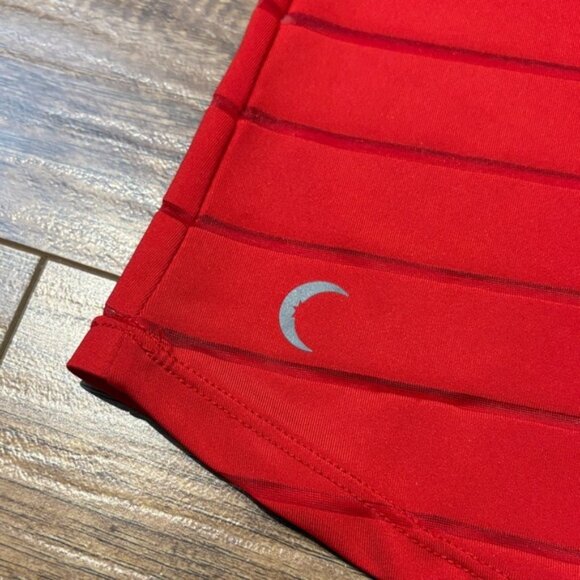 ZYIA Vibrant Red and mesh Havana Striped Tank Top - Picture 7 of 7